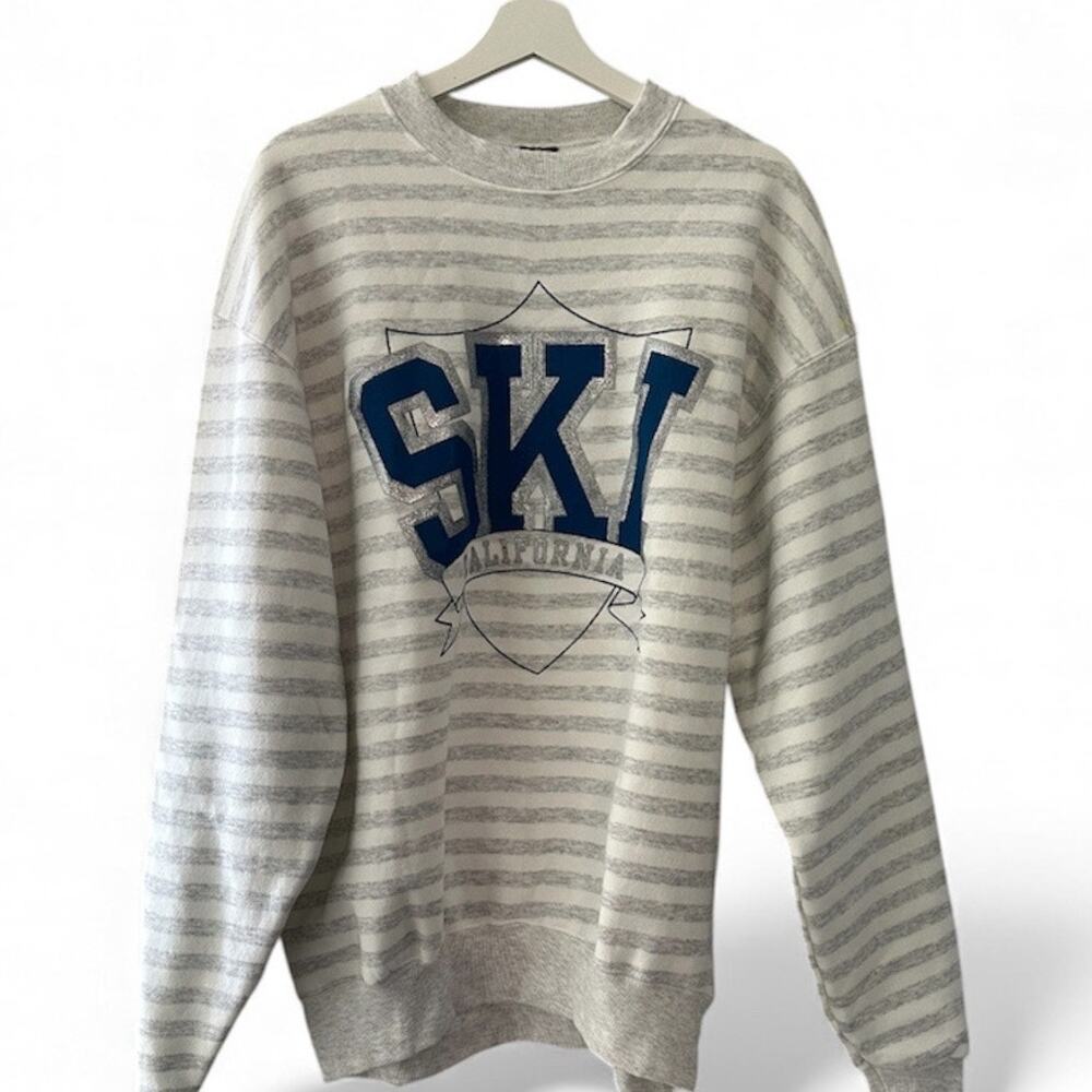 Vintage Ski California Crew Neck Sweatshirt by H.L. Miller Gold size XL